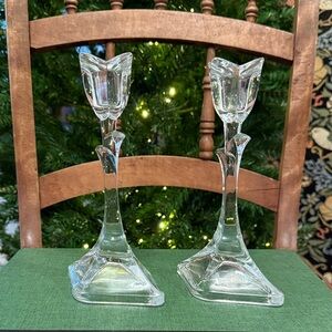 🎄Vintage Set of 2 Toscany Classics 24% Lead Crystal 8 inch